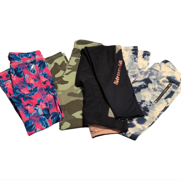 4pc Leggings Bundle size 8 Abercrombie, Justice, Body glove, Children's Place - Picture 1 of 6